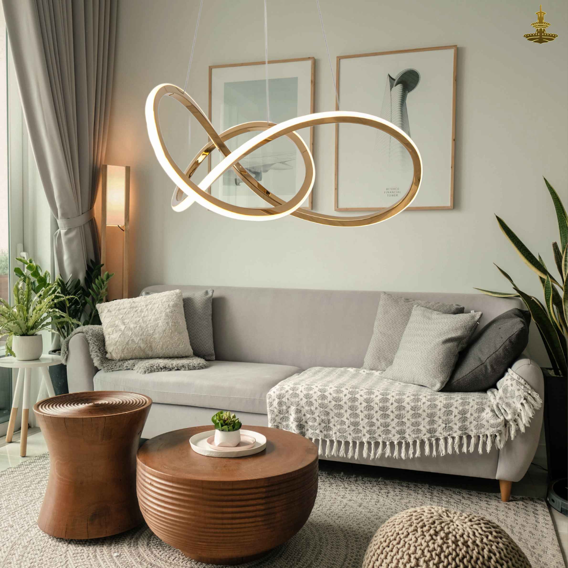 Curved Infinity Chandelier HS-535 - Image